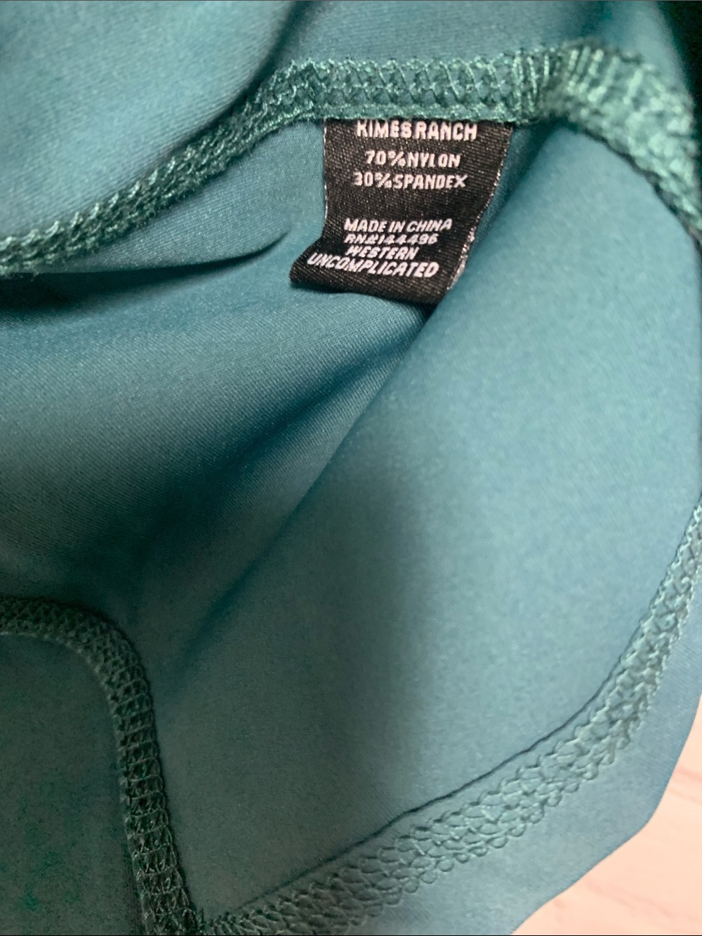 Kimes Ranch Performance Jacket in Teal Size L - Picture 3 of 6